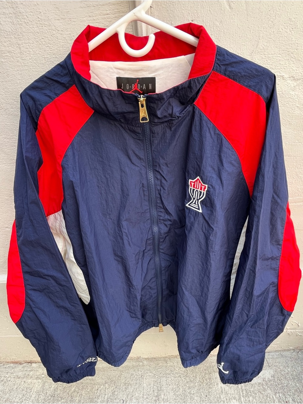 Nike Air Jordan x Trophy Room USA Woven Track Jacket (DR2954-410) Men’s Size XL